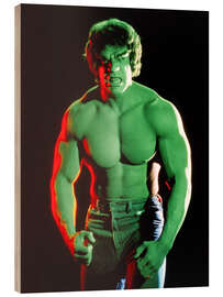 Stampa su legno The Incredible Hulk, Lou Ferrigno, 1978-82