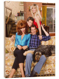 Holzbild Eine schrecklich nette Familie