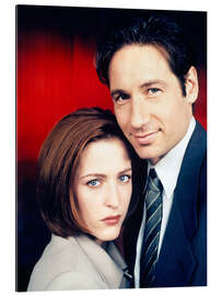 Gallery Print The X-Files - Gillian Anderson, David Duchovny, 1997
