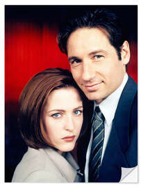 Wandsticker The X-Files - Gillian Anderson, David Duchovny, 1997