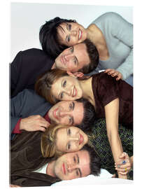 Tableau en verre acrylique Friends, full cast