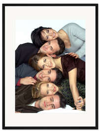 Gerahmter Kunstdruck Friends, die komplette Besetzung