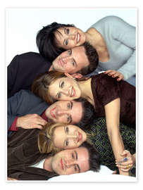 Wandbild Friends, die komplette Besetzung