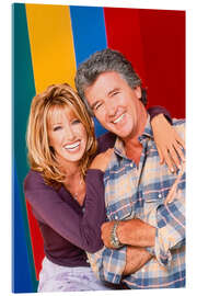 Acrylglasbild Eine starke Familie, Suzanne Somers, Patrick Duffy, 1997