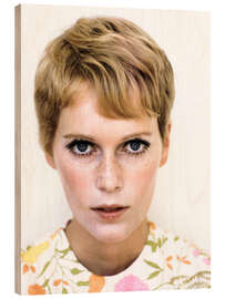 Stampa su legno Mia Farrow, 1967