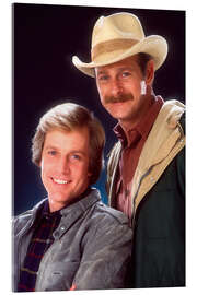 Acrylglasbild Simon &amp; Simon, Jameson Parker, Gerald McRaney