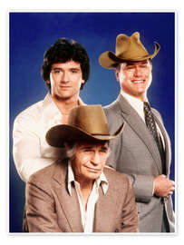 Poster Dallas - Patrick Duffy, Jim Davis, Larry Hagman
