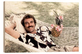 Stampa su legno Magnum P.I., Tom Selleck, 1980-88