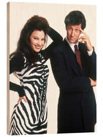 Holzbild Die Nanny - Fran Drescher, Charles Shaughnessy