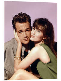 Acrylglasbild Luke Perry &amp; Shannen Doherty