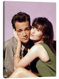Leinwandbild Luke Perry &amp; Shannen Doherty