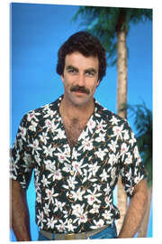 Tableau en verre acrylique Magnum P.I. - Tom Selleck, 1980