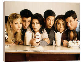 Holzbild Friends, Cast-Foto