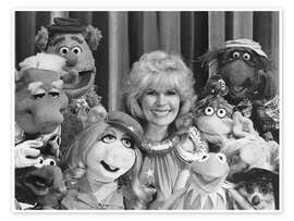 Wandbild Die Muppet Show, Loretta Swit mit den Muppets
