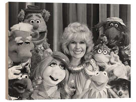 Stampa su legno The Muppet Show, Loretta Swit with the Muppets