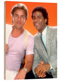 Stampa su legno Miami Vice - Don Johnson, Philip Michael Thomas, 1984