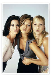 Wandbild Rachel, Monica und Phoebe