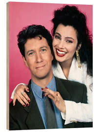 Holzbild Die Nanny - Charles Shaughnessy, Fran Drescher, 1993-99