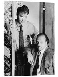 Acrylglasbild New York Cops - NYPD Blue, David Caruso, Dennis Franz