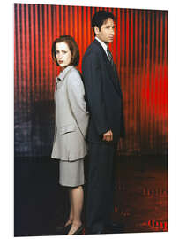 Hartschaumbild The X-Files - Gillian Anderson, David Duchovny, 1997