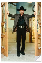 Wandsticker Chuck Norris in "Walker, Texas Ranger"