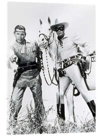 Acrylglasbild The Lone Ranger - Jay Silverheels, Clayton Moore