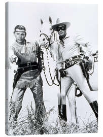 Leinwandbild The Lone Ranger - Jay Silverheels, Clayton Moore