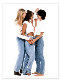 Wandbild Rachel, Monica und Phoebe