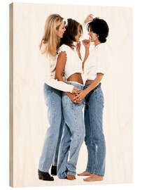 Stampa su legno Rachel, Monica and Phoebe