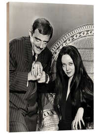 Holzbild The Addams Family - John Astin, Carolyn Jones, 1964-66