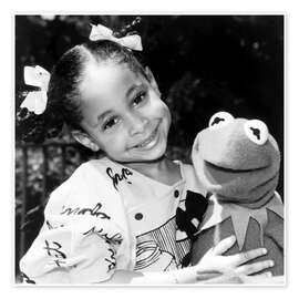 Wandbild Raven-Symone, Kermit der Frosch, 1990