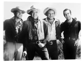 Acrylglasbild Bonanza - Michael Landon, Lorne Greene, Dan Blocker, Pernell Roberts