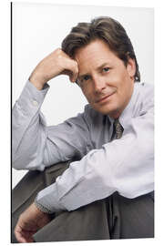 Tableau en aluminium Spin City - Michael J. Fox, 1997