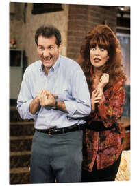 Acrylglasbild Ed O'Neill, Katey Sagal - Eine schrecklich nette Familie