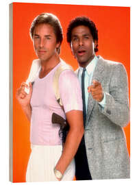 Holzbild Miami Vice - Don Johnson, Philip Michael Thomas, 1984