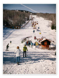 Wandbild 60er Seilbahn - Vintage Ski Collection