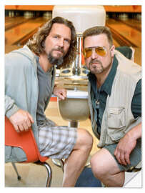 Wandsticker Jeff Bridges und John Goodman - The Big Lebowski, 1997