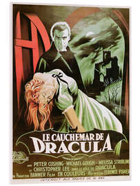 Acrylglasbild Dracula, 1958 (Französisch) - Vintage Entertainment Collection