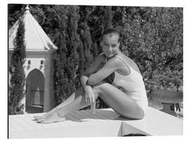 Aluminium print Romy Schneider - La Piscine, 1969