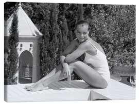 Leinwandbild Romy Schneider - Der Swimmingpool, 1969
