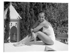 Quadro em plexi-alumínio Romy Schneider - La Piscine, 1969