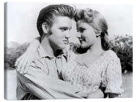 Leinwandbild Elvis Presley und Debra Paget - Pulverdampf und heiße Lieder