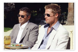 Wandbild George Clooney, Brad Pitt - Ocean's Eleven, 2001