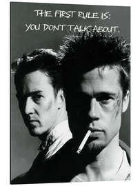 Alubild First Rule of the Fight Club - Edward Norton and Brad Pitt