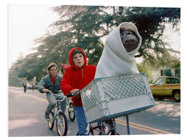 Hartschaumbild E.T. - Der Außerirdische, 1982, Fahrradszene