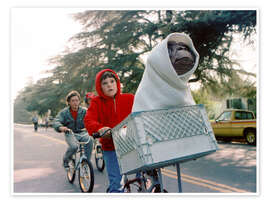 Poster E.T. - Der Außerirdische, 1982, Fahrradszene