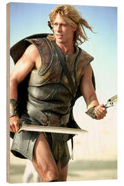 Holzbild Brad Pitt in Troy, 2004