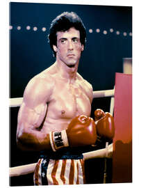 Acrylglasbild Sylvester Stallone in Rocky III, 1982
