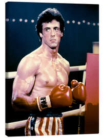 Leinwandbild Sylvester Stallone in Rocky III, 1982