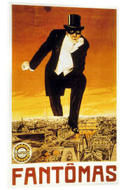 Tableau en verre acrylique Fantômas, 1913
